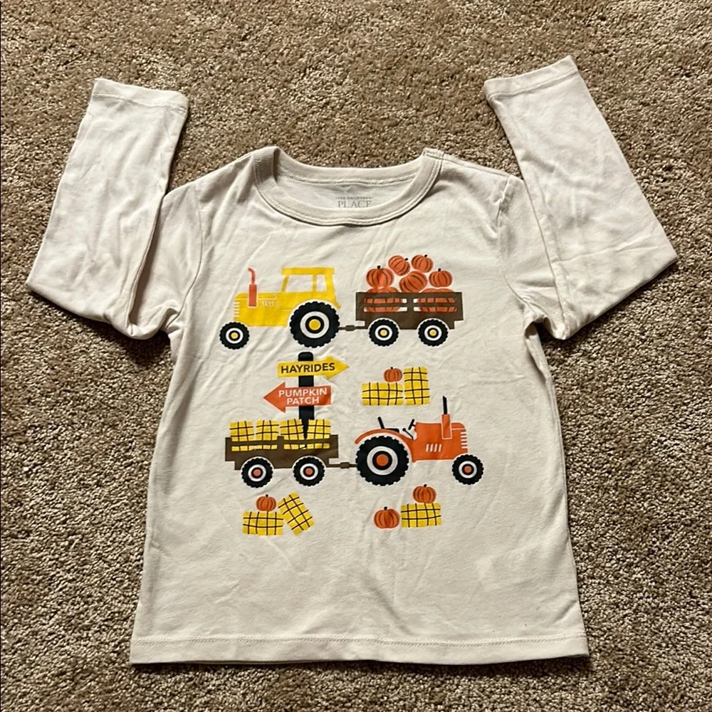 The Children's Place Beige Tractor Shirt